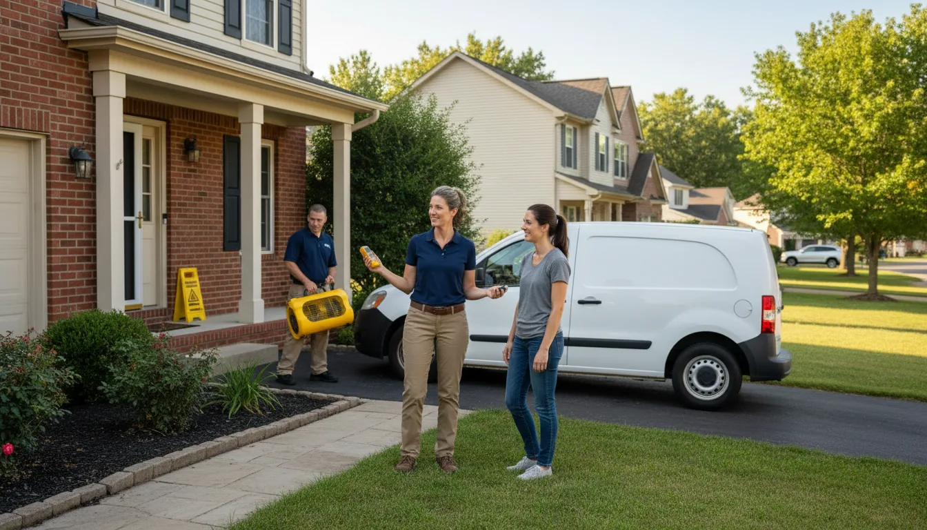 Water restoration image for Dehumidification And Cleanup Services in Portage, OH